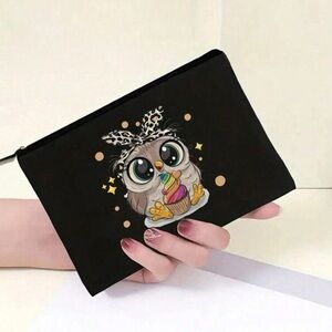 Cute Celebration Owl Makeup Bag Travel Cosmetic Bag